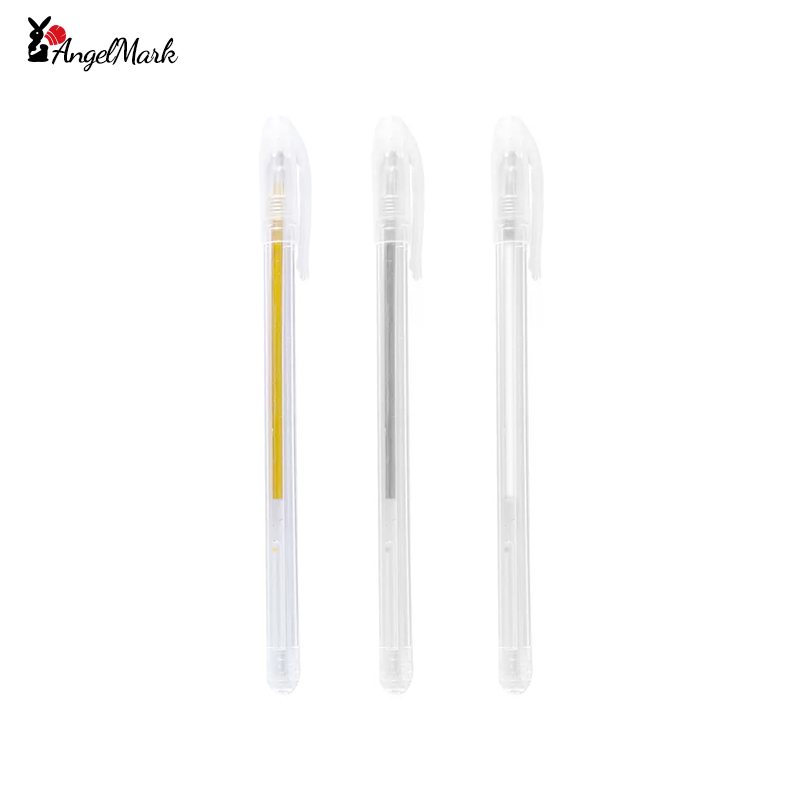 Stylo à encre Gel blanc classique, rouleau de gelée, marqueur pour surbrillance artistique, 3/6/12 pièces, blanc brillant, argent, or, peinture artistique, stylos à dessin