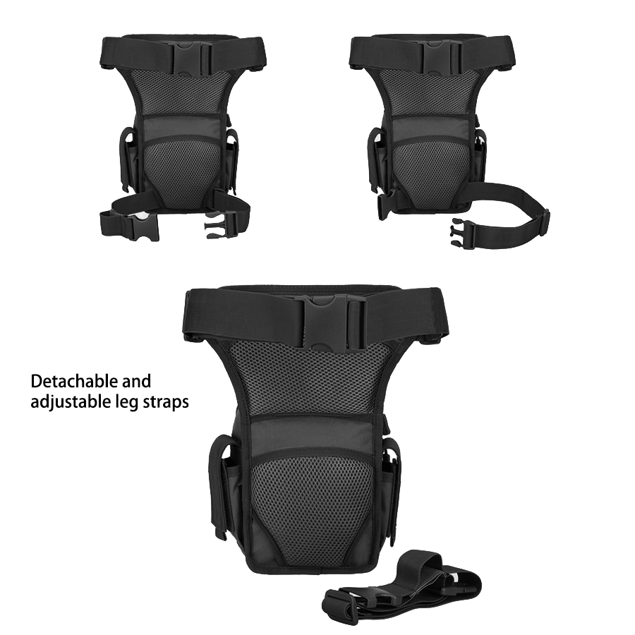 Outdoor wear-resistant nylon multifunctional leg bag with adjustable MOLLE mounting waist bag toolkit