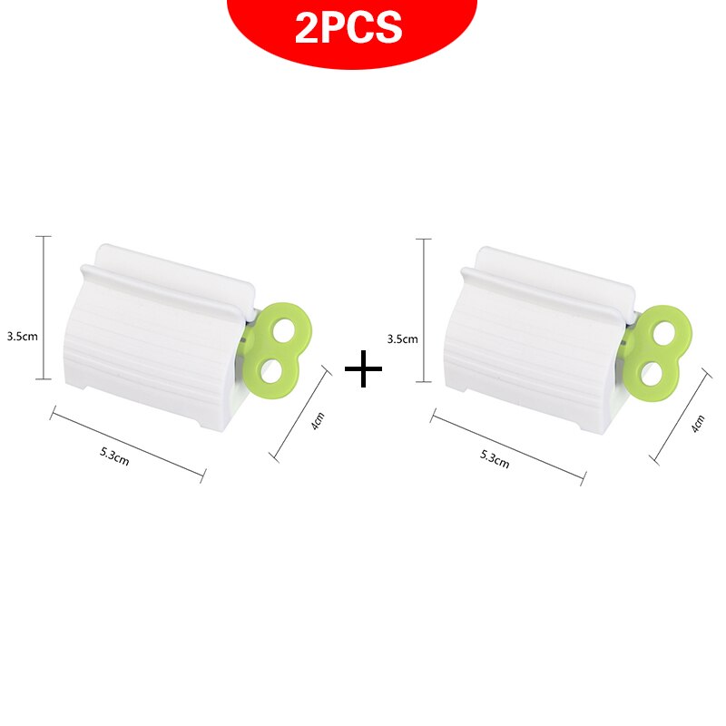 Bathroom Accessories Toothpaste Dispenser Multi-functional Tooth Paste Tube Squeezer Rolling Holder banheiro tandpasta knijper: 2 Pieces7
