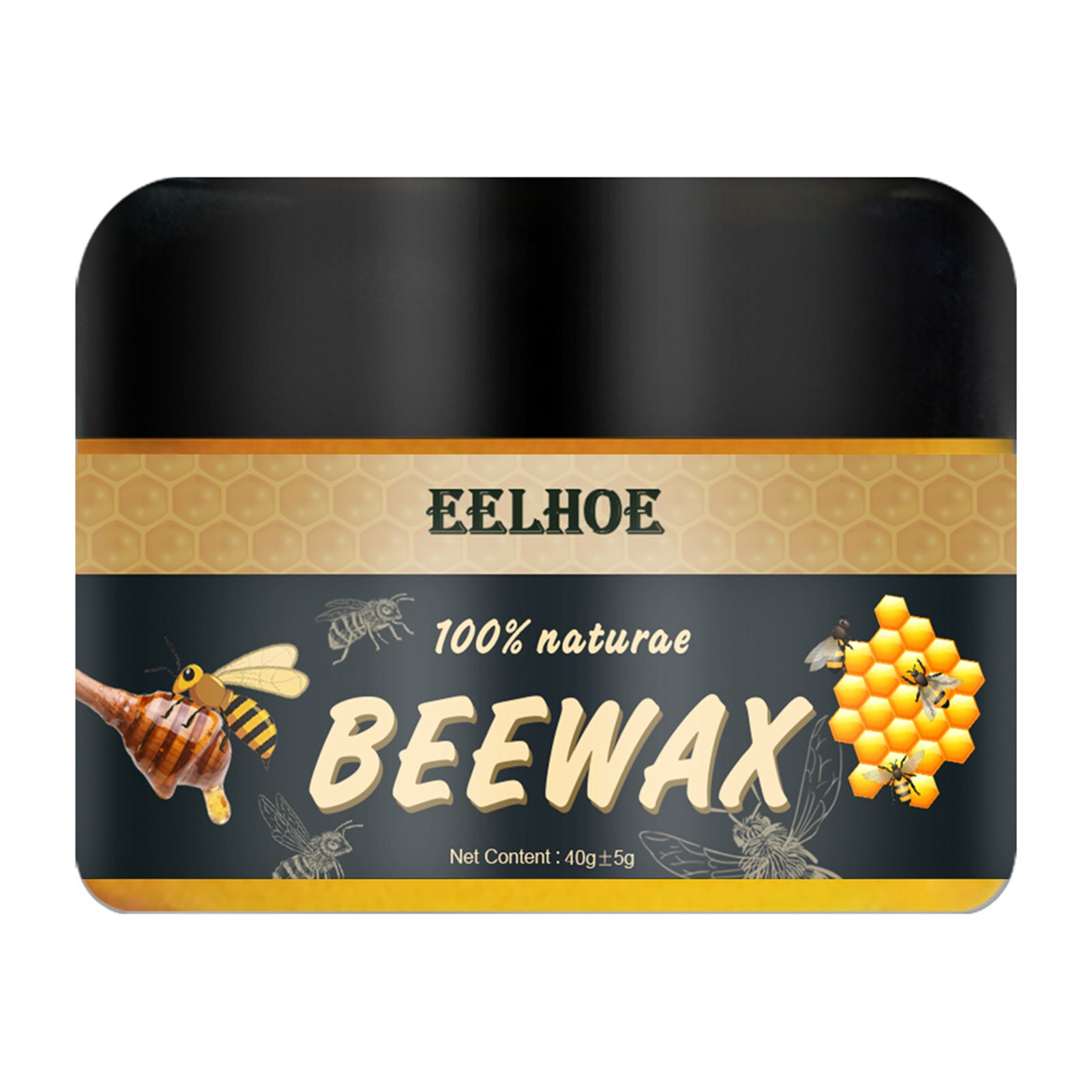 Cera de abeja para el cuidado de la madera, cera de abejas resistente al agua, cera para muebles: 40g