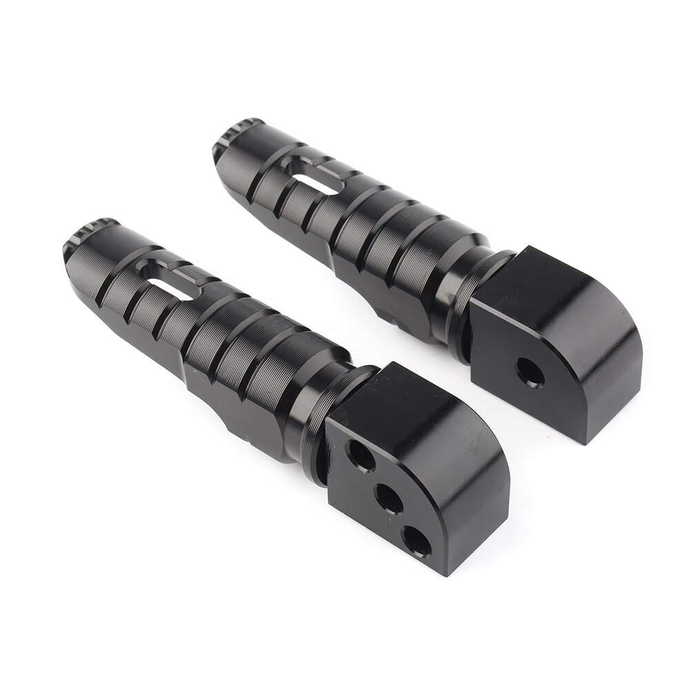 Repose-pieds arrière de moto, 2 pièces, pédales pour Kawasaki Z800 Z750R Z900 Z1000 et NINJA 650 1000: Black