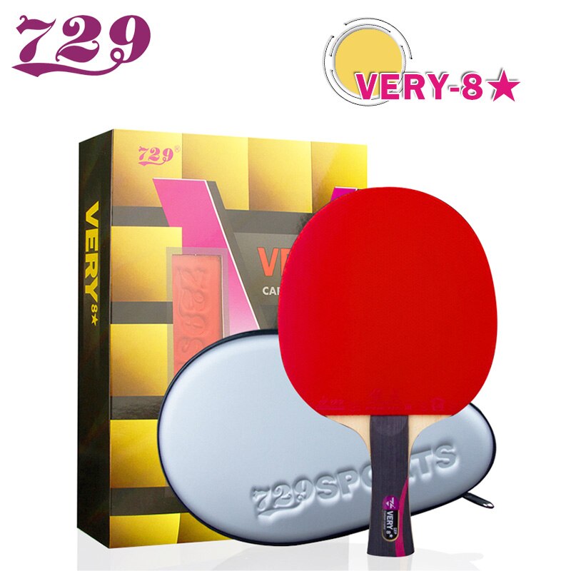 729 Friendship Ping Pong Racket Very 7 8 9 Star Table Tennis Racket Carbon Quick Attack with Loop Blade