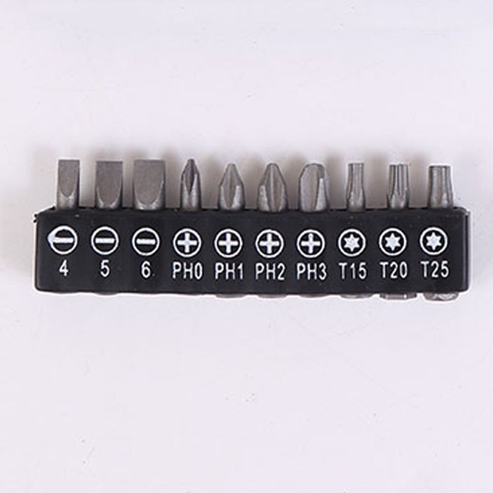 Black Electric Screwdriver Bits Multi-Functional Versatile Screwdrivers Set T15, T20, T25 , PH0, PH1, PH2, PH3