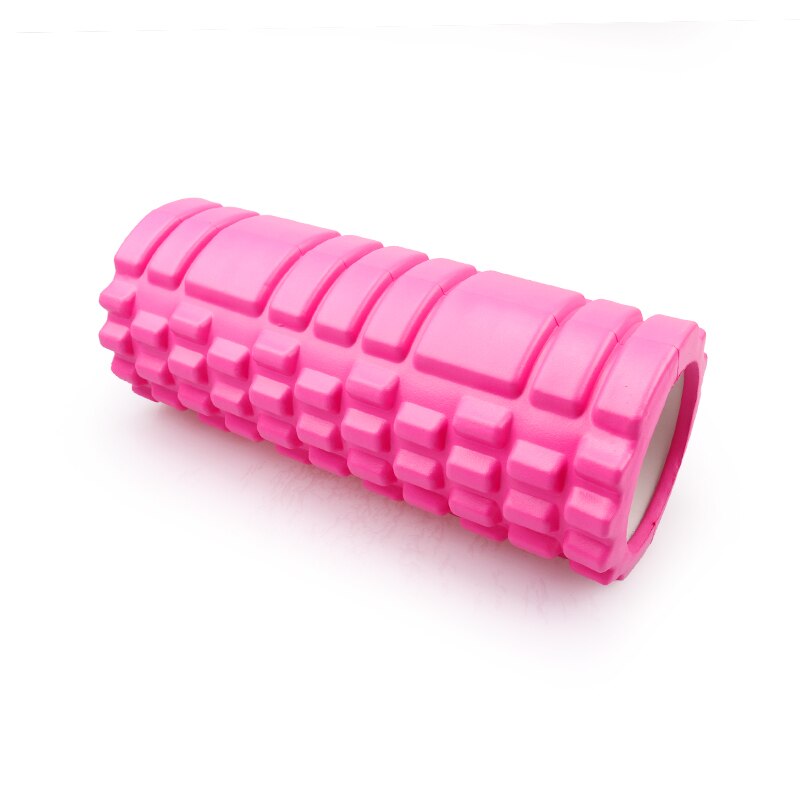 Yoga kolonne fitness pilates yoga foam roller blokke træne gym massage gitter triggerpunkt terapi fysio øvelse 33cm: Rød