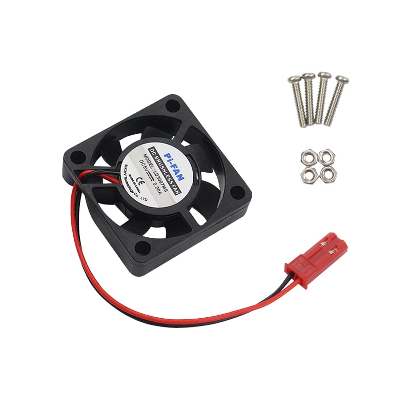 Orange Pi PC Case - Acrylic Enclosure with Fan Cooler + DC Power Supply Adapter + Heatsink Pad