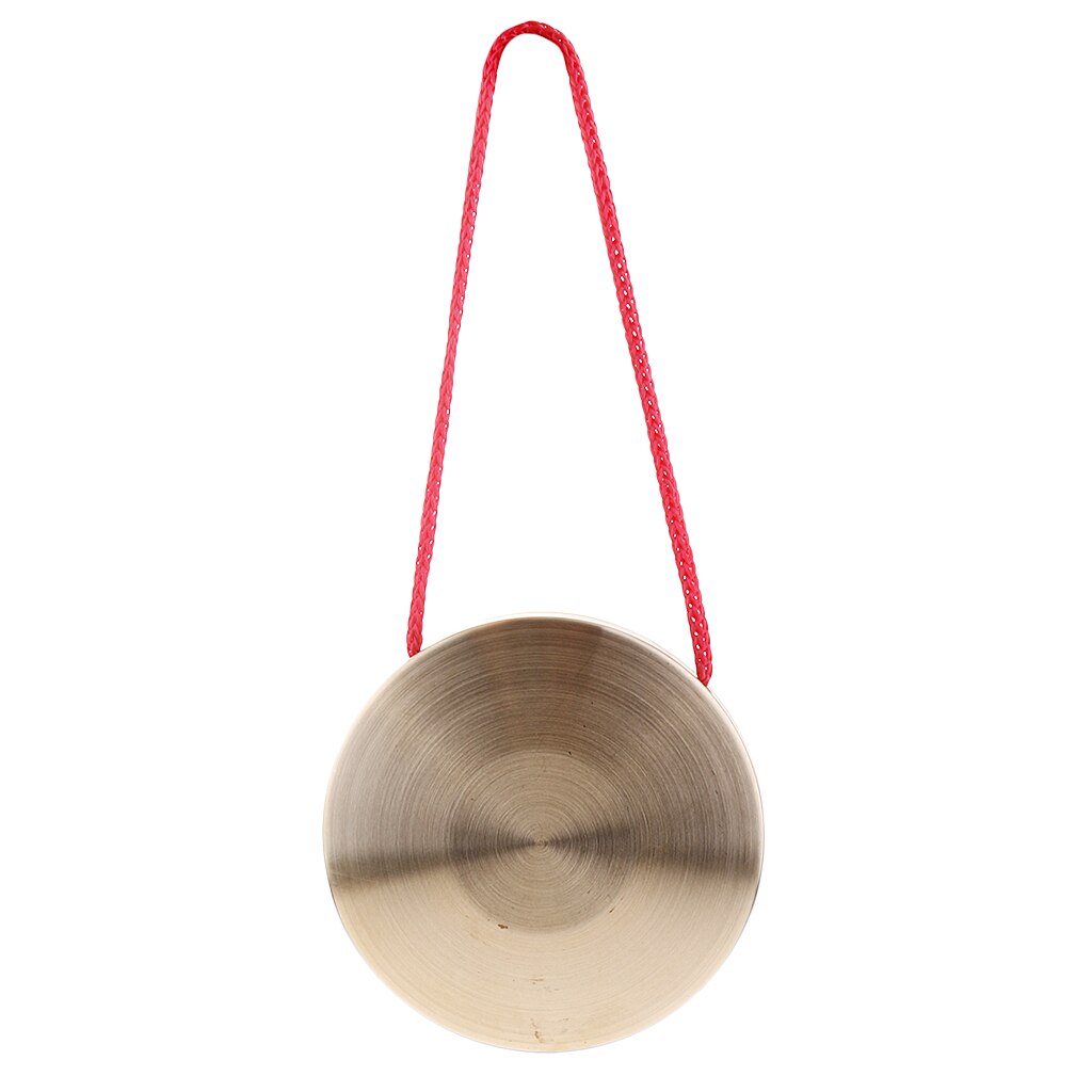 Gong en métal et bois, Instrument de musique traditionnel chinois, jouet éducatif, cymbale