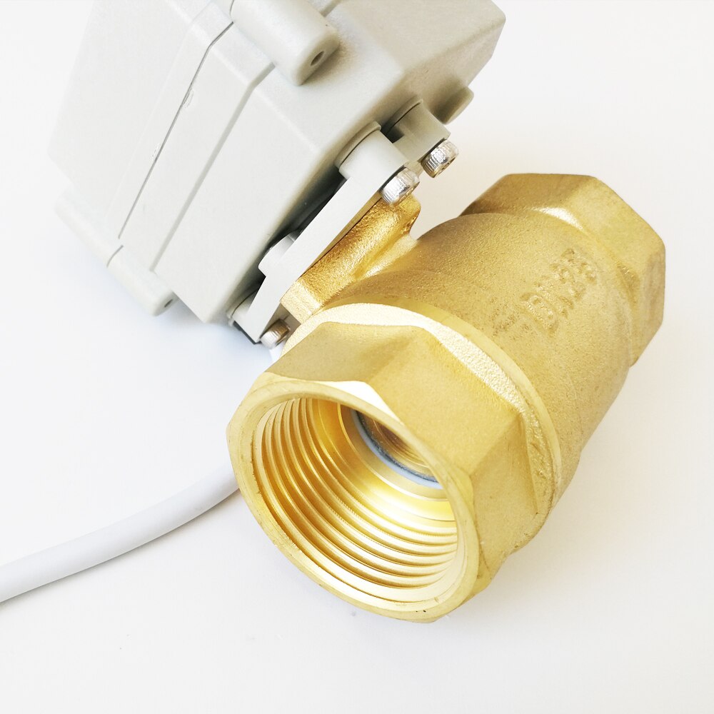 Full Port Brass 3/4'' normal open/close electric valve AC110V 220V 12V 24V motor operated valve DN20 electric motorized valve