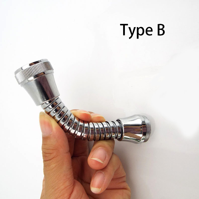 12cm 15cm keittiön hana putki vettä säästävä keittiöhanan jatkoletku vesihanan säätö hanan tarvikkeet ruostumatonta terästä: Tyyppi b