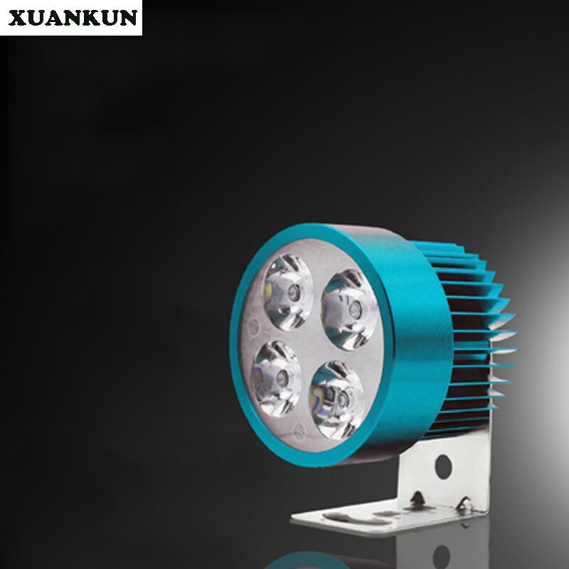 XUANKUN Electric Car Spotlights Electric Car Built-in Spotlights Electric Car Headlamps Modified LED Spotlights Modified 12V-80V: Blue