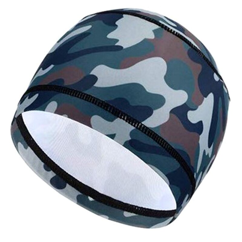 Mens Womens Quick Droge Zweet Camouflage Fietsen Dome Cap Rekbaar Fietsen Bandana Helm Liner Beanie Cap Voor Outdoor Sport: GR