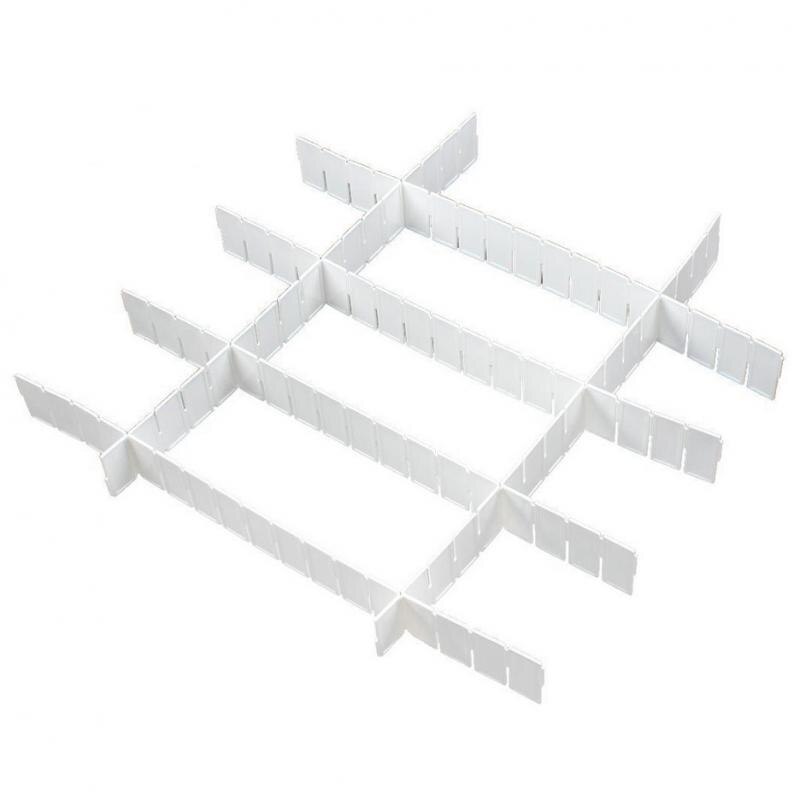 6xPlastic FAI DA TE di Divisori per Cassetti per La Casa di Plastica dell'organizzatore di Immagazzinaggio
