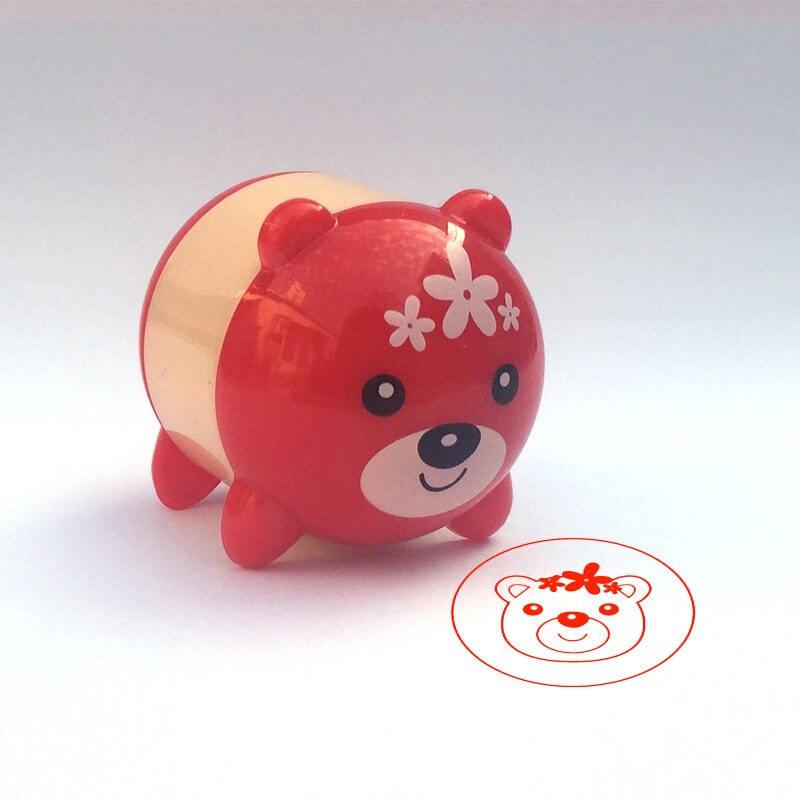 Cartoon Dieren Postzegels Kinderen Speelgoed Kids Seal Voor Scrapbooking Stamper Diy Cartoon Stamper Speelgoed: Red Bear