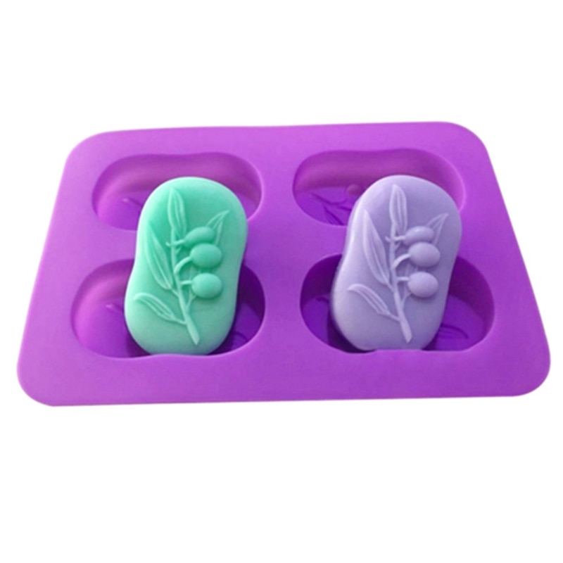 Olijfboom Vorm Siliconen Zeep Mal Vorm Handgemaakte Zeep Maken Van Mallen Zeep Mal Vorm Cake Chocolate Decorating Gereedschap