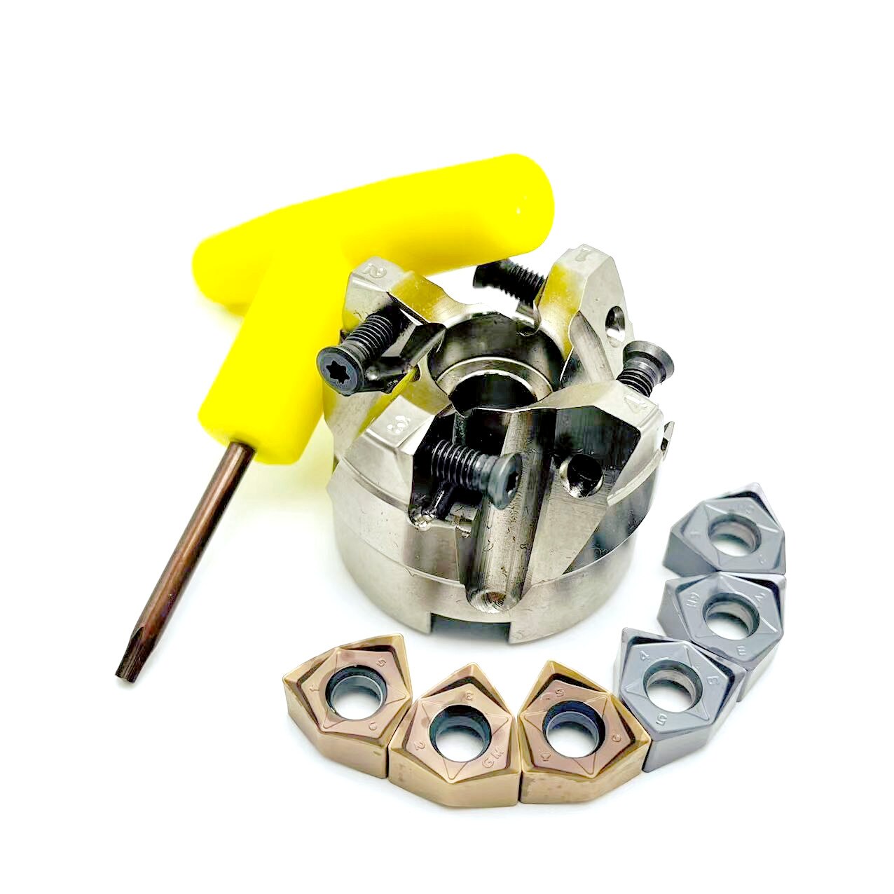 MFWN90°MFWN90050R MFWN90080R double-sided hexagonal plane heavy-cutting milling cutter head for WNMU080608 EN milling insert