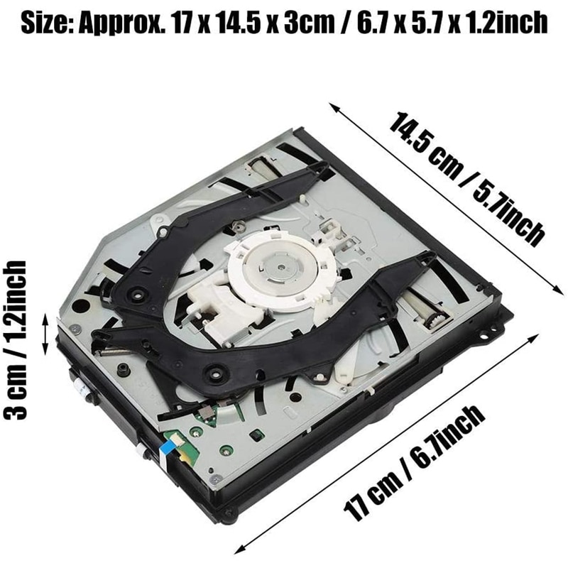 Console de jeu interne CD DVD lecteur optique Kit de remplacement pour PS4 1200 KEM-490 Console de jeu 1206
