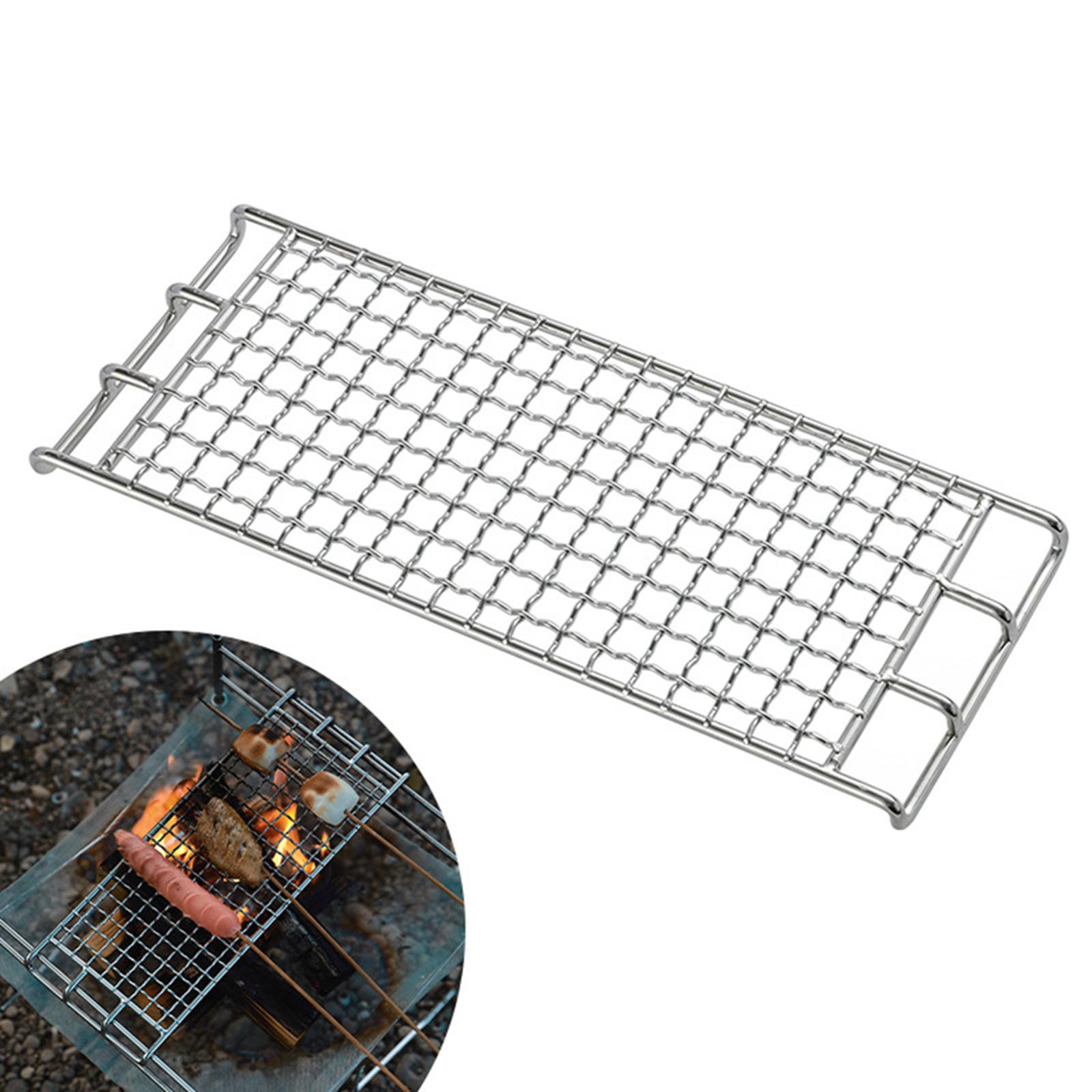 BBQ Grill Net Grilling Basket Mesh Wire Rack Porta... – Grandado