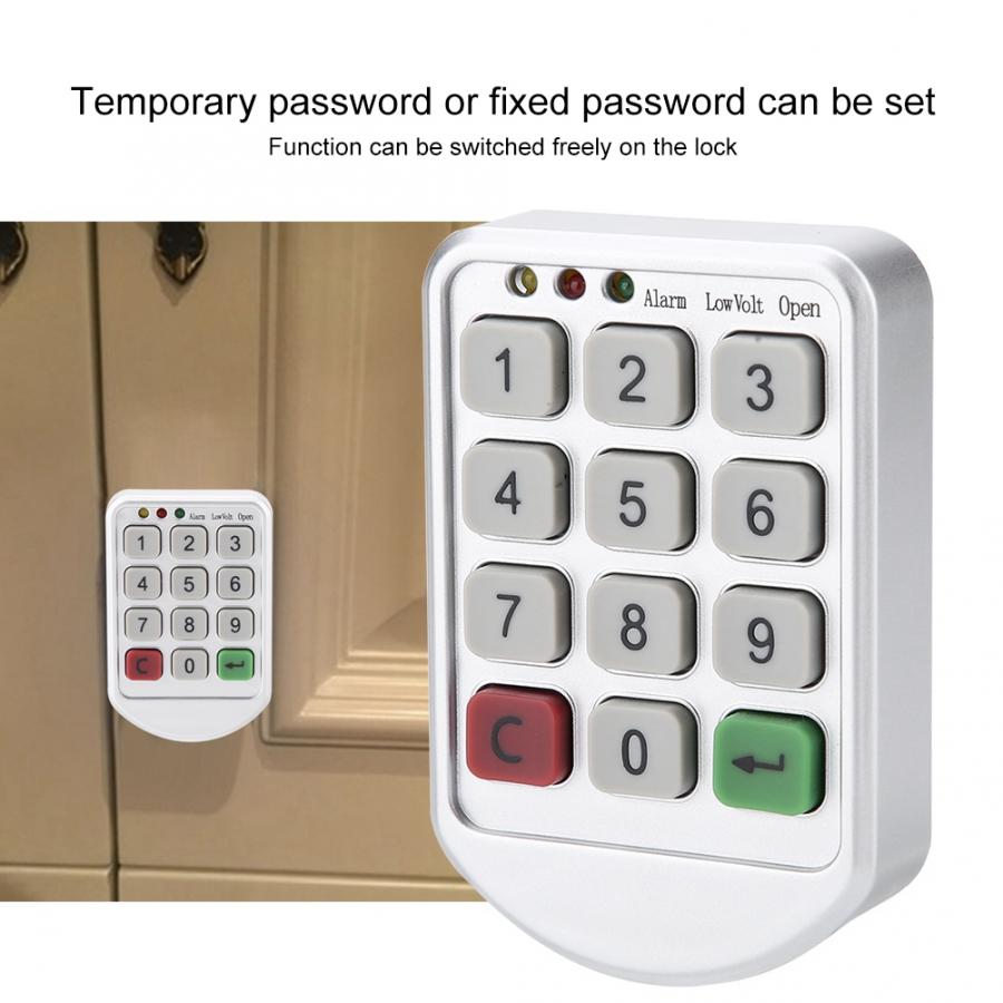 Panel Digital Electronic Intelligent Password Keypad Number Cabinet Door Code Lock Fechadura Digital Smart Lock
