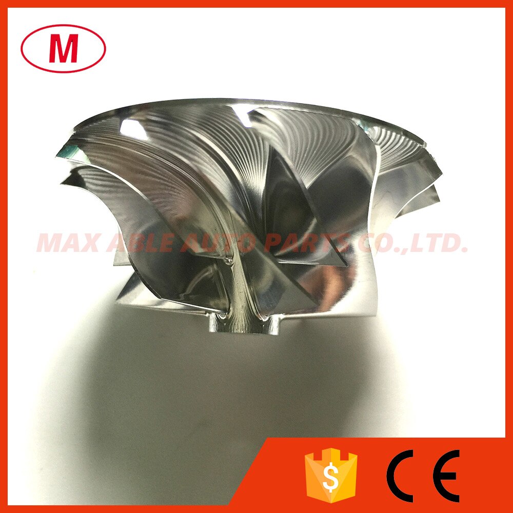 GT1249 34.66/49.00mm 6+6 blades High Performance Turbo Billet Compressor wheel/Aluminum 2618/Milling compressor wheel