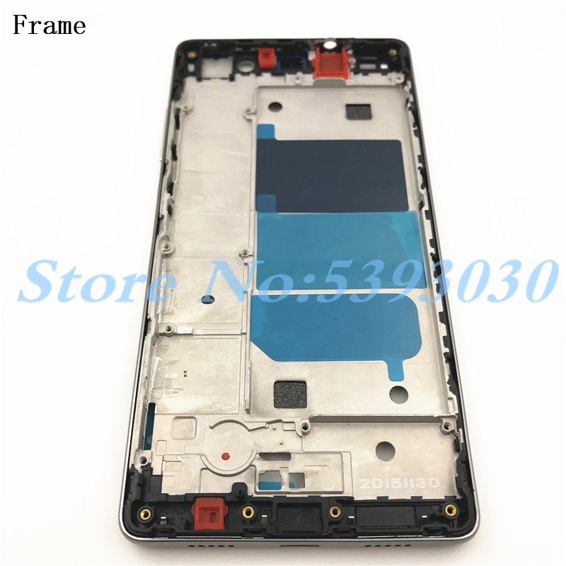 Full Housing Chassis For Huawei P8 Lite LCD Front Frame +Rear Back Battery Cover Housing With Side Button +Camera Lens