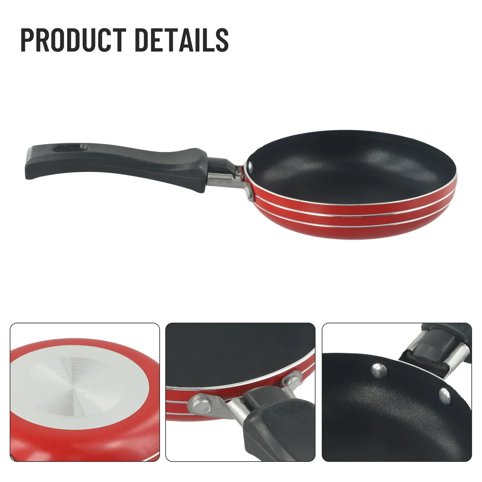 12cm/14cm/16cm mini stekpanna non-stick stål stekpanna kastrull för köksredskap köksredskap steka ägg verktyg stekpanna