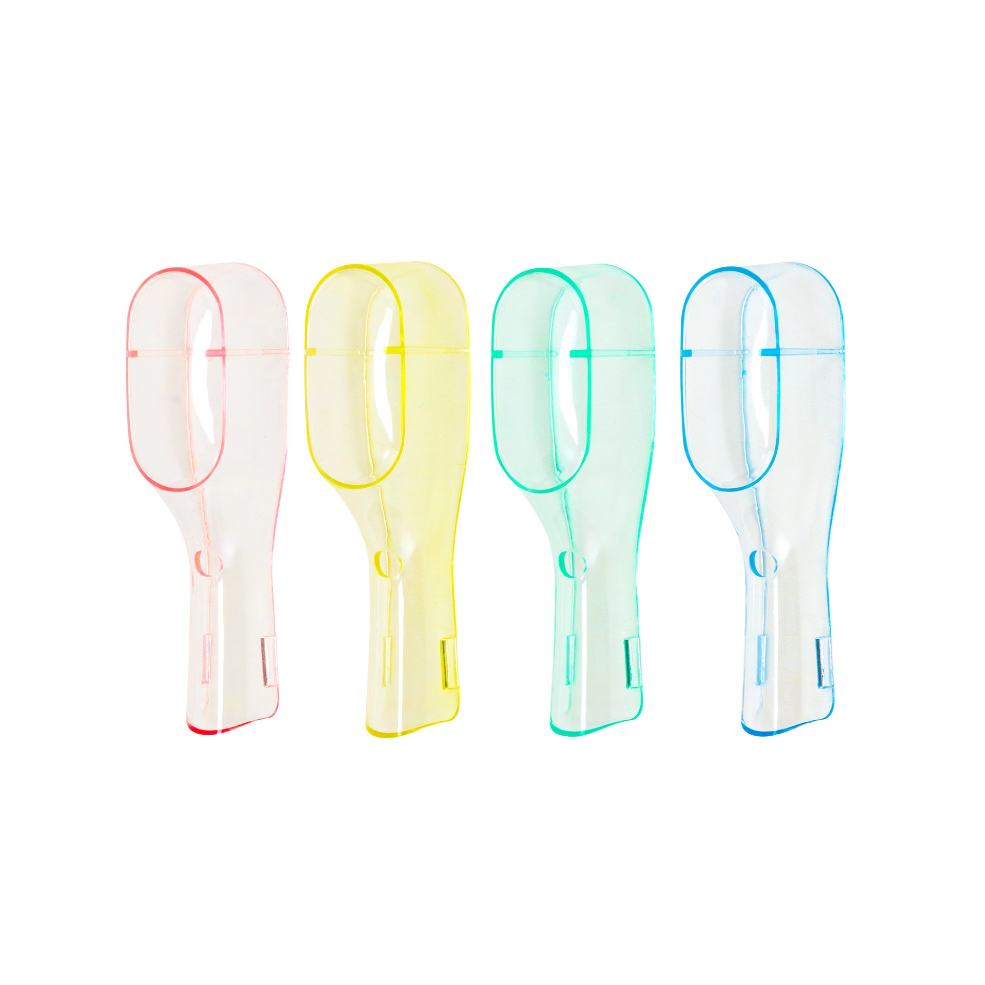 4-delig/pak opzetborstel beschermhoes voor Oral B Double Clean elektrische tandenborstel stofdichte beschermkap reisbenodigdheden: Light Grey