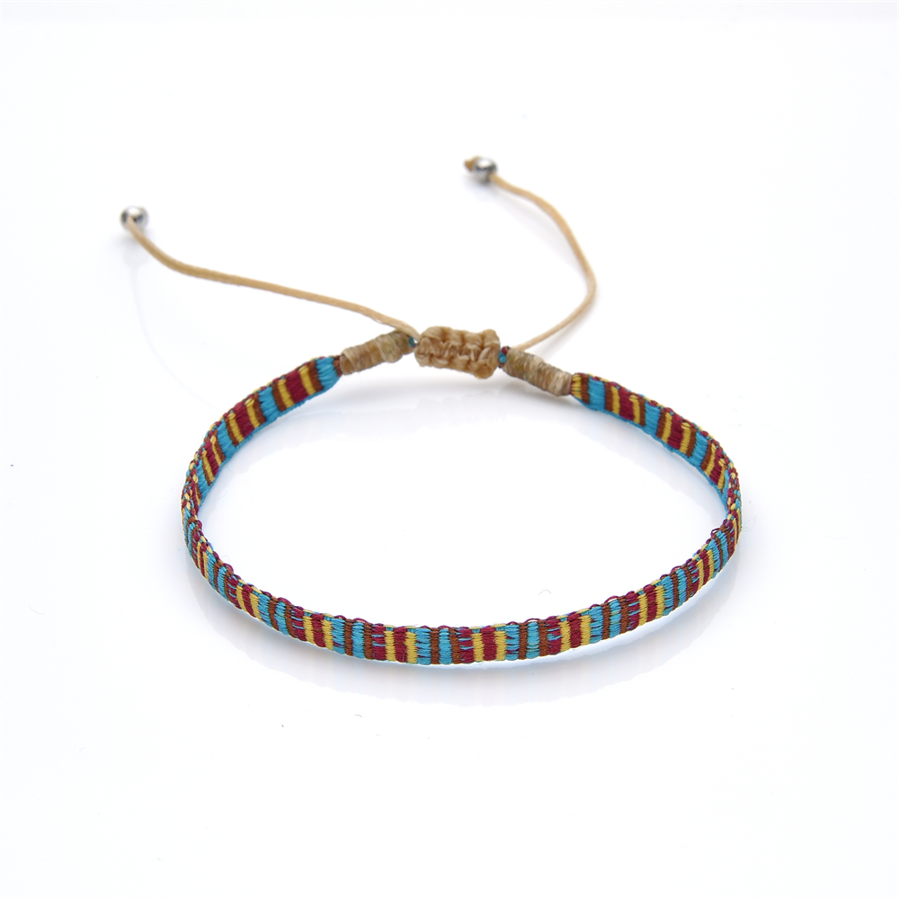 KKBEAD Colombia Armband Stof Armbanden Vrouwen Mannen Handgemaakte Gevlochten Polsband Vintage Pulseras Boho Sieraden