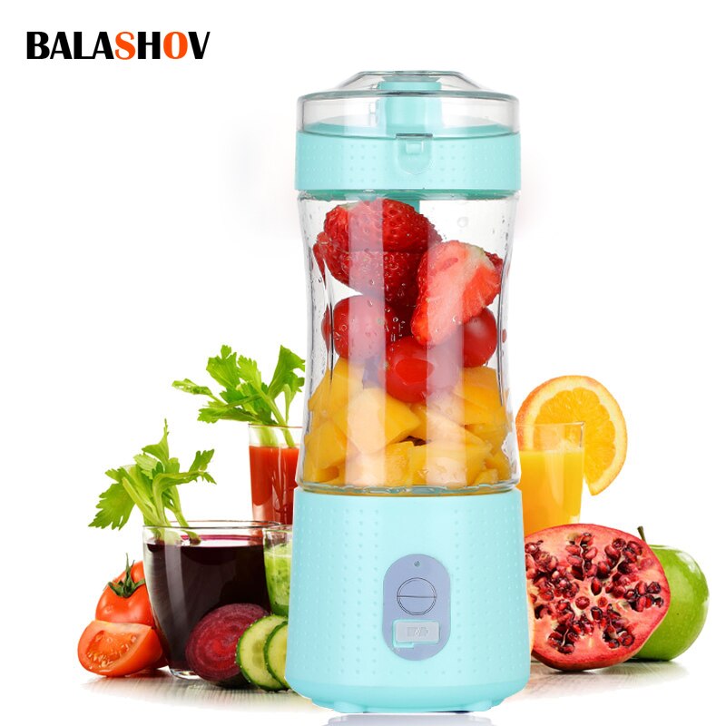 6 Cutter Draagbare Sapcentrifuge Elektrische Mixer Fruit Groenten Quick Sap Blender Voor Machine Food Processor Maker Sapcentrifuge