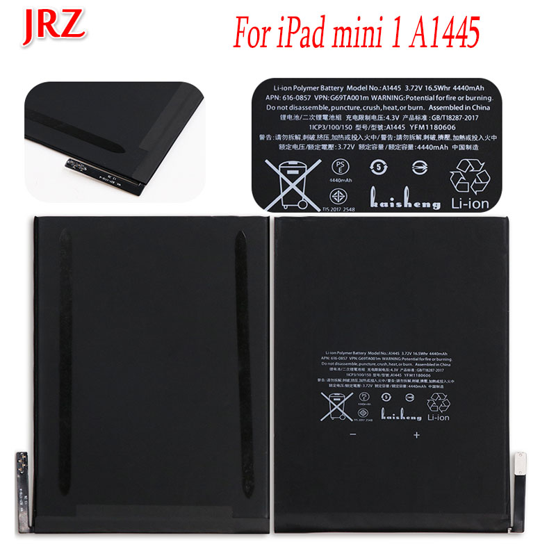 Jrz 4440 Mah A1432 A1445 A1454 A1455 Batterij Voor Ipad Mini 1 A1445 Vervangende Laptop Batterijen Bateria Voor Ipad Mini 1