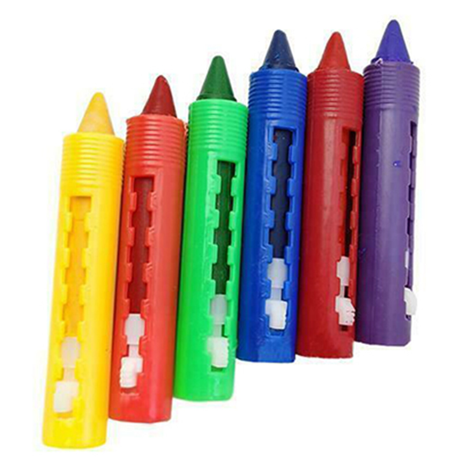 6Pcs Washable Crayon Kids Baby Bath Time Paints Drawing Pens Toy for Halloween Makeup DU55