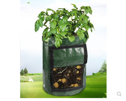 4 Sacs De Plantation 40L Purpledi - Sacs Culture Pommes De Terre En Non Tissé - Avec Fenêtre Et Poignées