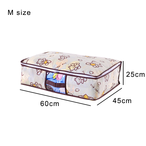 neue vlies Kleidung Lagerung Tasche Schrank Wandschrank Organizer Klapp Gewand Decke Lagerung Tasche für Bettwäsche Decke Kissen: Bär-M