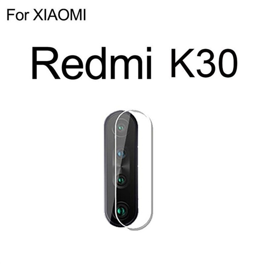 Protector de lente de cámara trasera 9H cubierta completa de vidrio templado HD fotografía lámina protectora para móvil accesorios para Xiaomi Redmi K30: Default Title