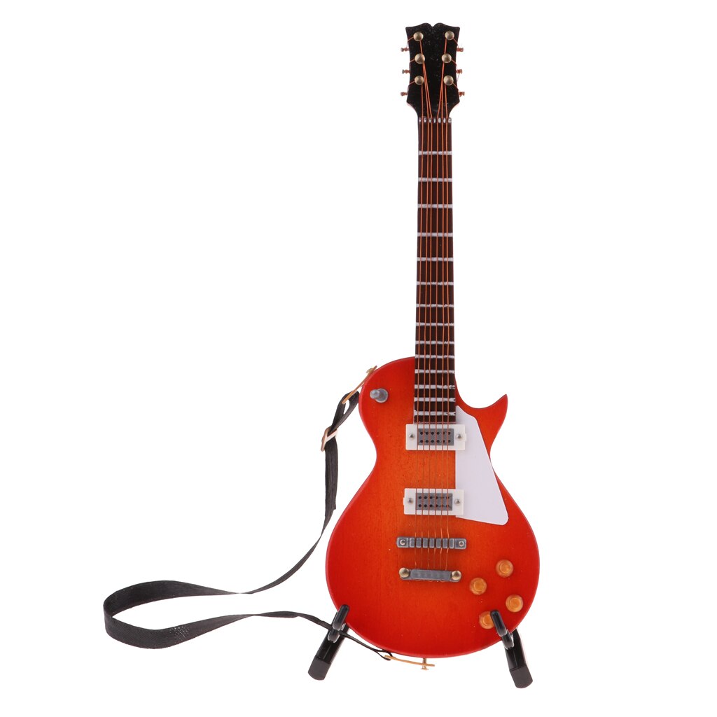 1/6 Miniature Wooden Guitar for BJD for Doll House Decoration #1