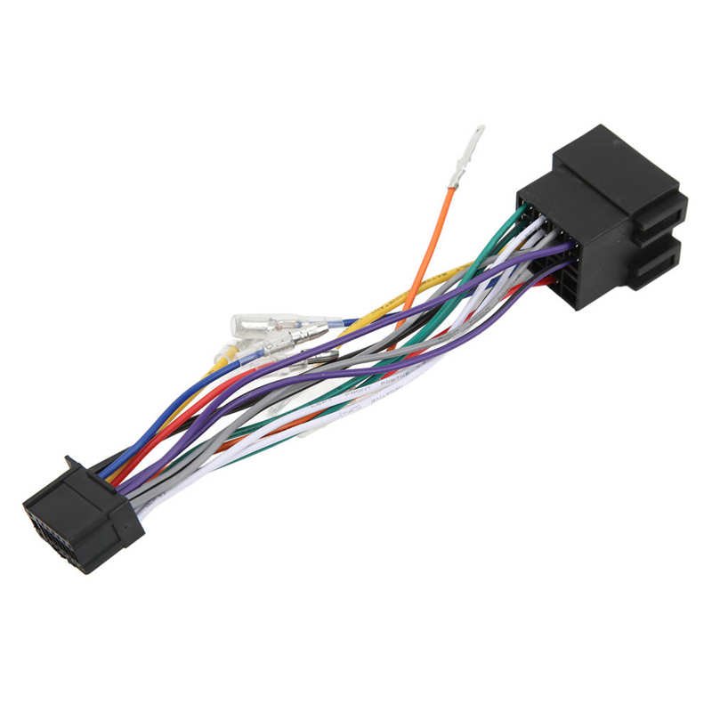 Radio ISO Connector 16Pin ISO Radio Wiring Harness for Auto