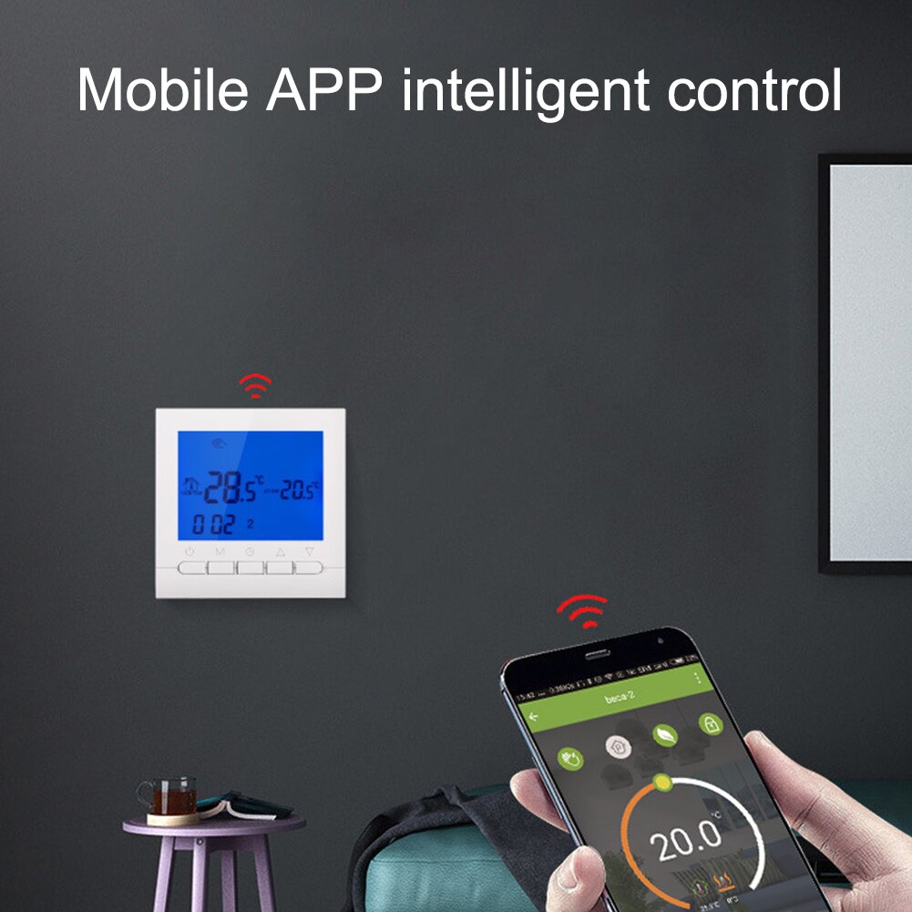 Electronic Smart Temperature Room Heating Wifi APP Control Home Regulator LCD Display Programmable Digital Thermostat Practical