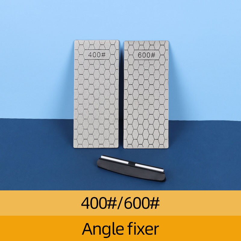 Afilador de cuchillo de diamante piedra de afilar de accesorios de herramientas de cocina Gadgets 1- 4 Uds conjunto Grit 400 de 600 de 1000 bien Whetstone: 400 600  Locator