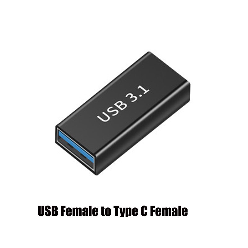 1pcs Micro usb3.0 90/180 Degree Right Angle USB 3.1 Type C Male To Female USBC female to female male to male Converter Adapter: NO.4
