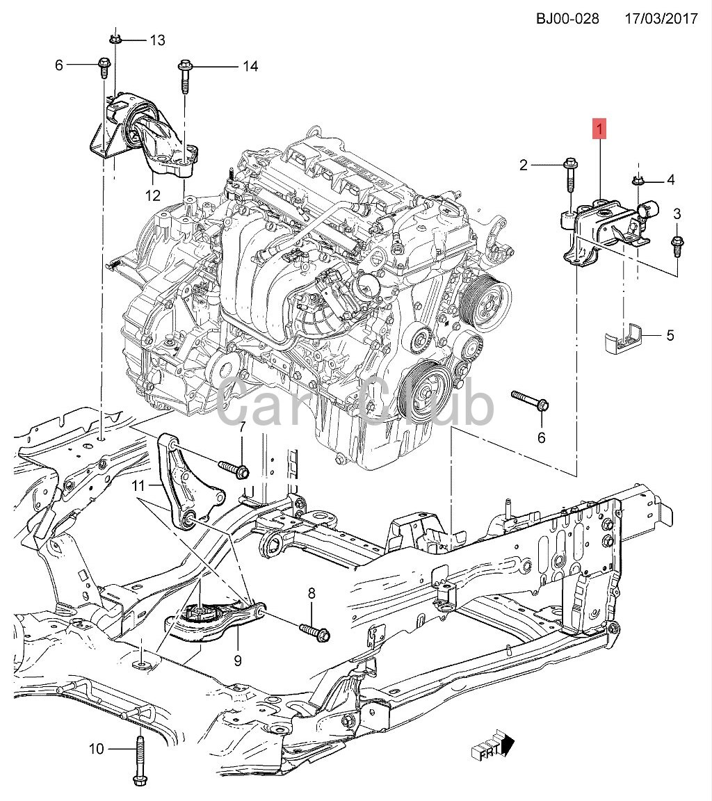 Motor motor transmission monteringssæt motorophæng foran højre 95026513 95164487 95133816 til chevrolet aveo