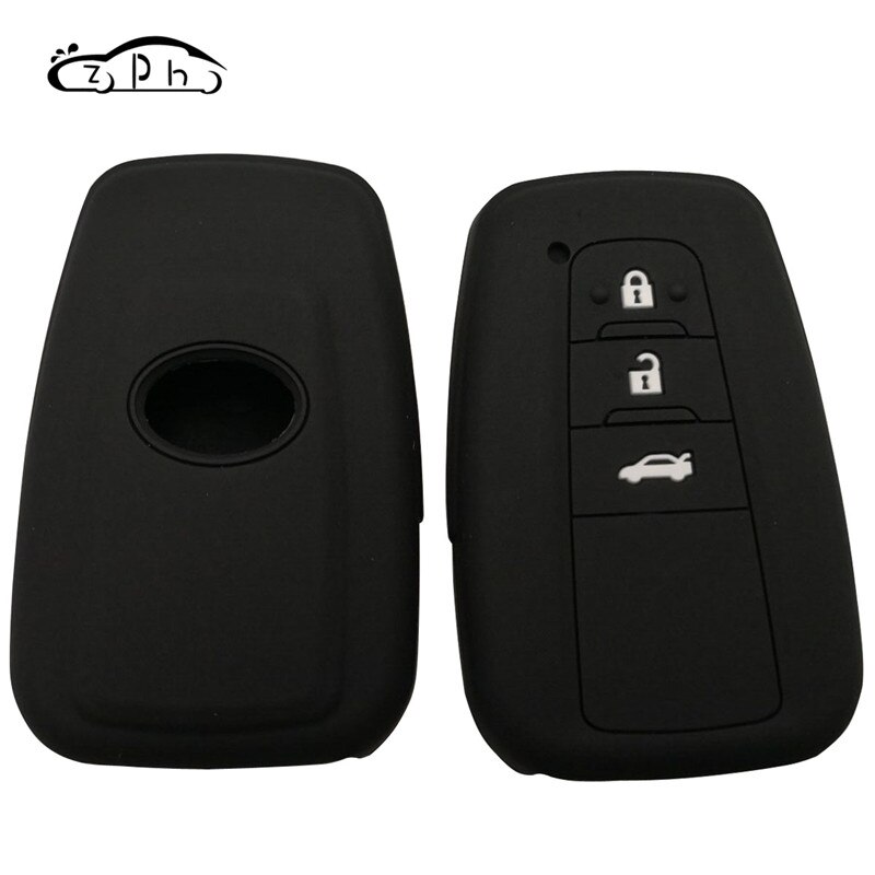 Silicone Car Key Cover For Toyota Camry Prado CHR Prius Corolla RAV 4 Remote Key Shell Case Styling