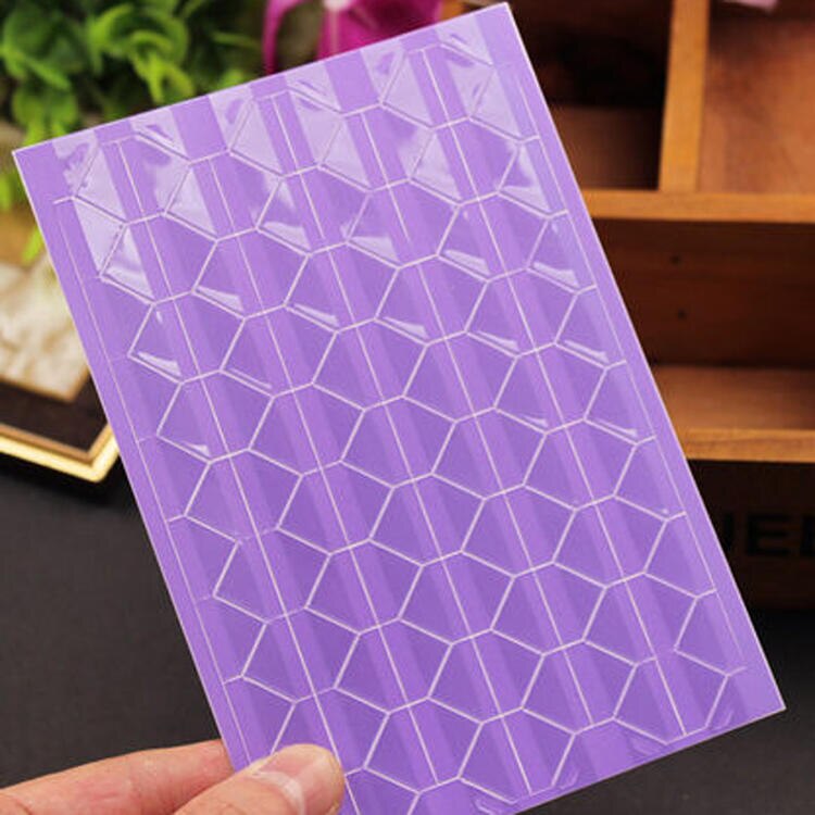 1020 Stks/set Foto Hoek Stickers Albums Decor Foto Corner Protector Pvc Frame Scrapbooking Decoraties: Purple