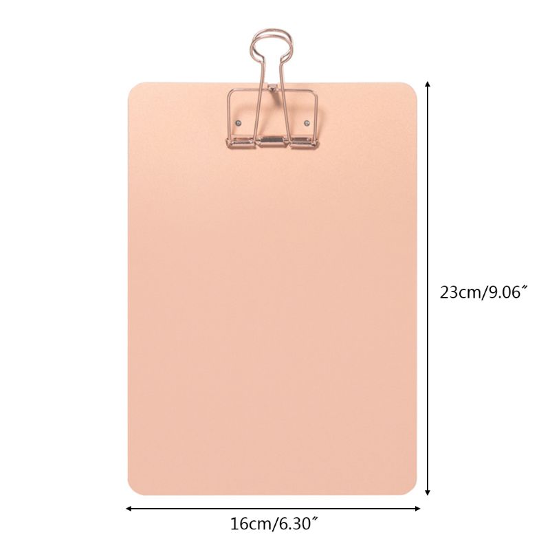 Metal Clipboard Writing Pad File Folders Document Holder School Stationery