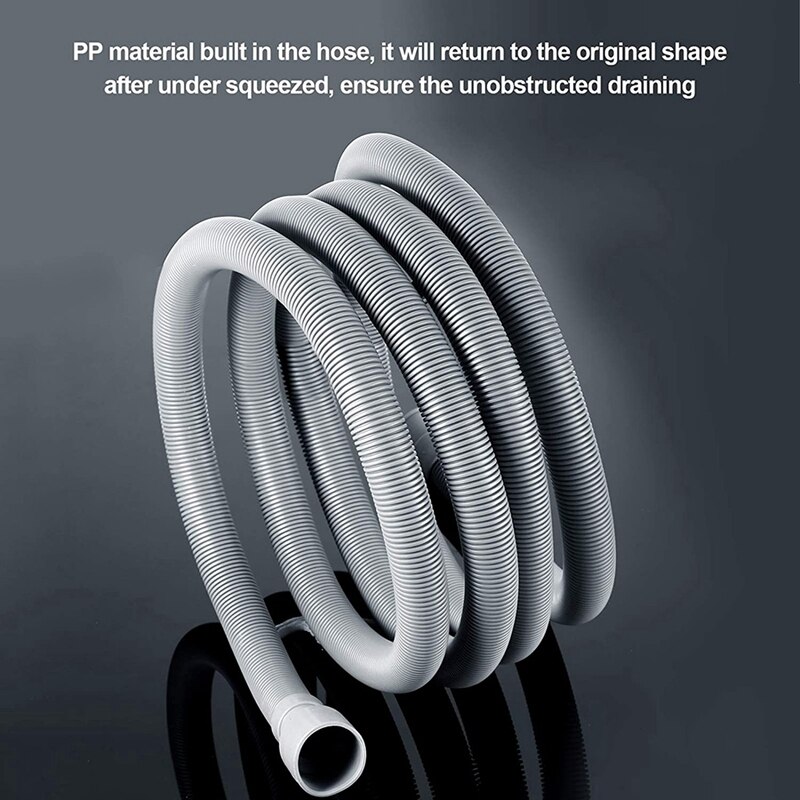 Washing Machine Drain Hose 10 Ft Flexible Dishwasher Drain Hose Extension Kits Corrugated Washer Discharge Hose