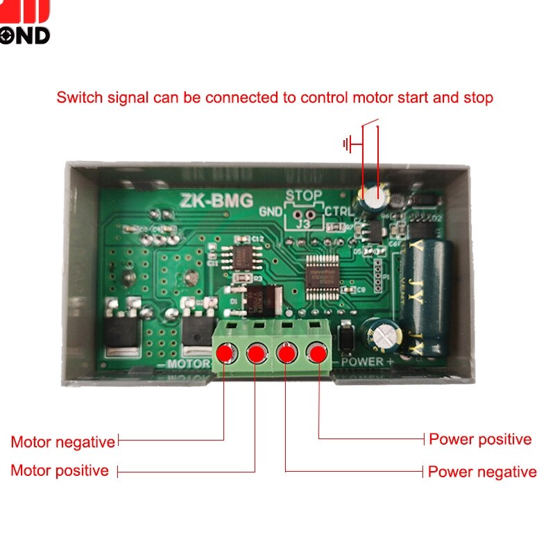 DC 9-60V 12V 24V 12A 20KHz 500W Einstellbare PWM Motor CNC Speed Controller DC Motor Controller Digital Display Gouverneur Schalter