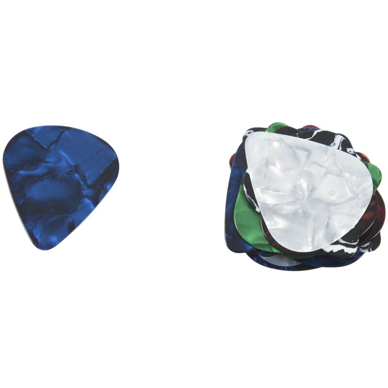 20 Pieces and Colorful Guitar Picks Celluloid Mediators with Guitar / Bass Cylinder Flush Mount Output Jack