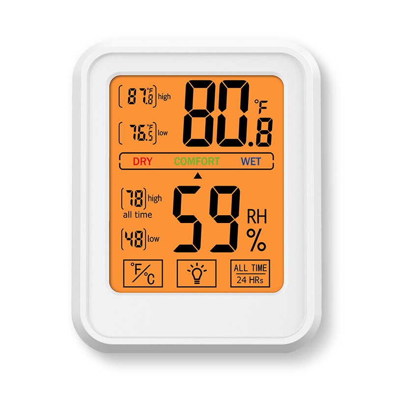 Digitales Thermometer Hygrometer – HD-Display, Misst Temperatur & Luftfeuchtigkeit, Für Zuhause & Gewächshaus