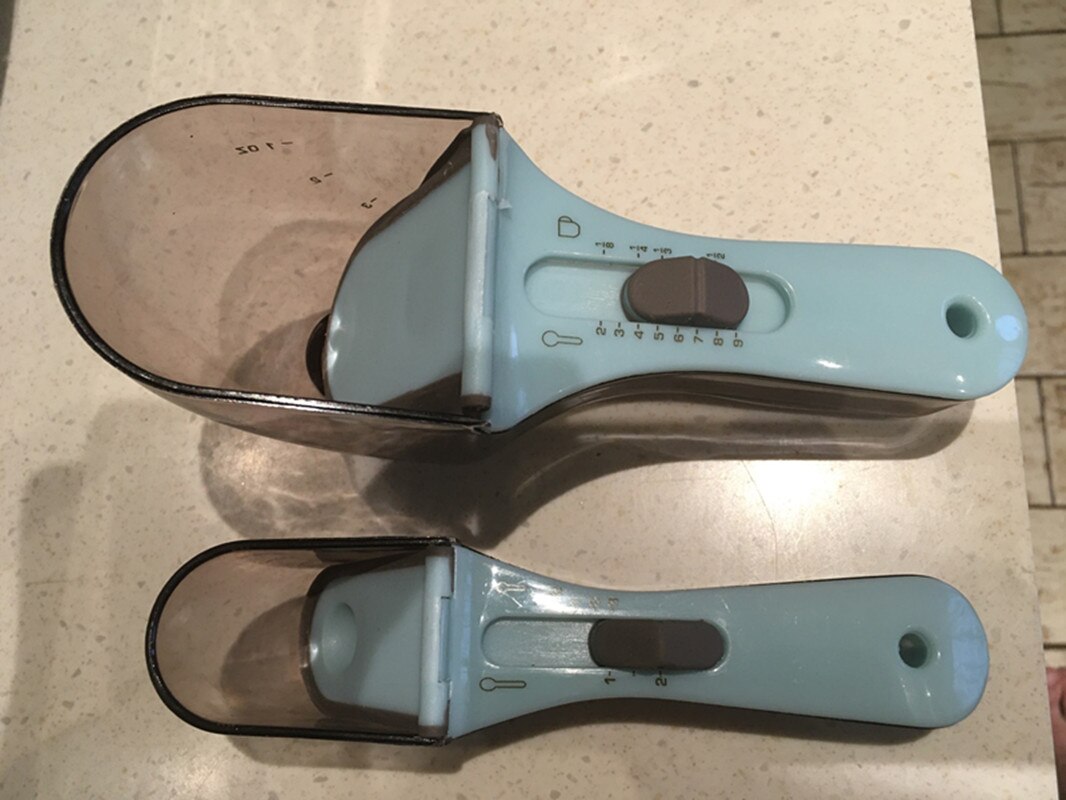 Kitchen baking tool adjustable dial spoon