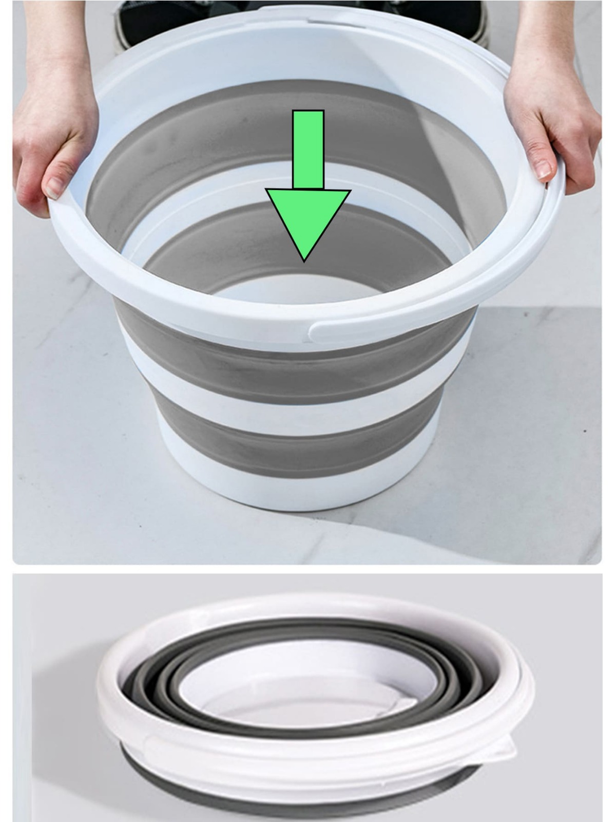 Draagbare Opvouwbare Plastic Wateremmer-Outdoor Camping Multifunctioneel Bassin Met Handvat Slaapzaal Essentials