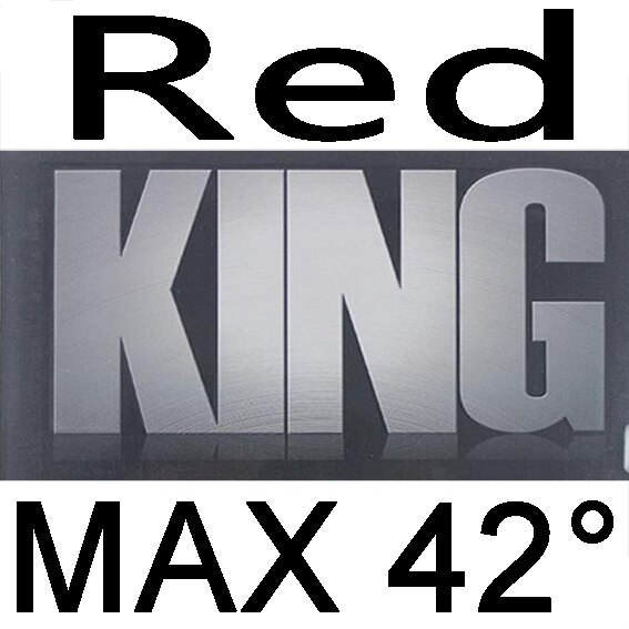 Schwert König Tischtennis Gummi mit Schwamm für Faser Klinge Klebrigkeit Hohe Dreh Nationalen Team: rot MAX H42