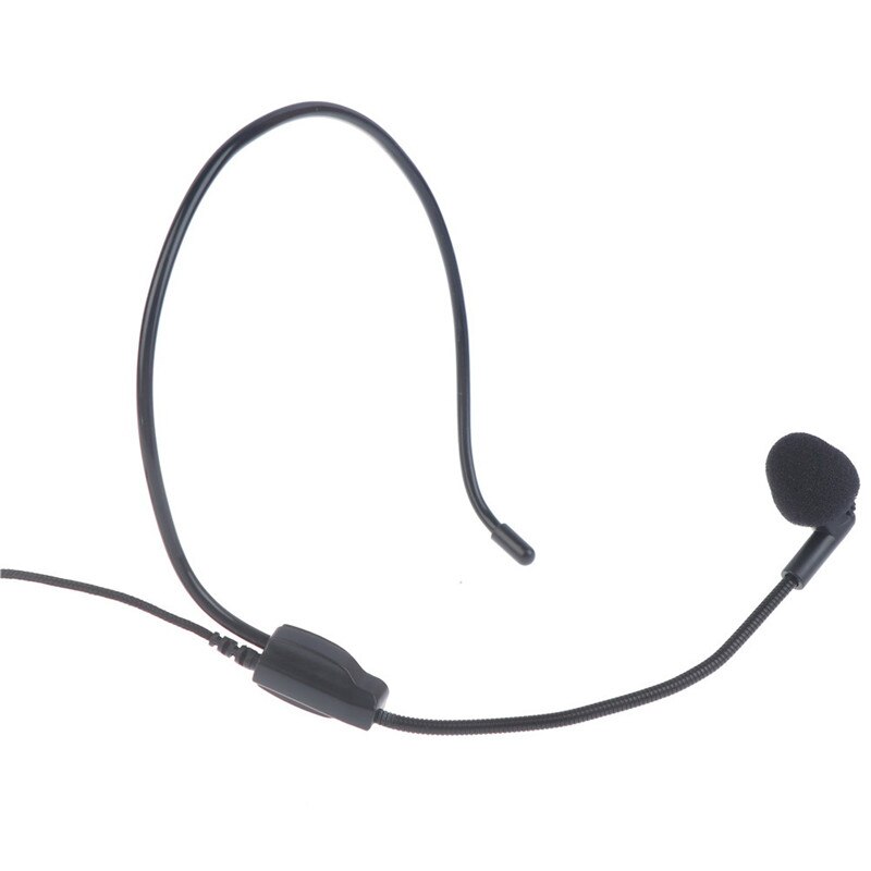 3.5 Mm Plug Head-Mounted Headset Microfoon Gids Lezing Toespraak Headset Mic