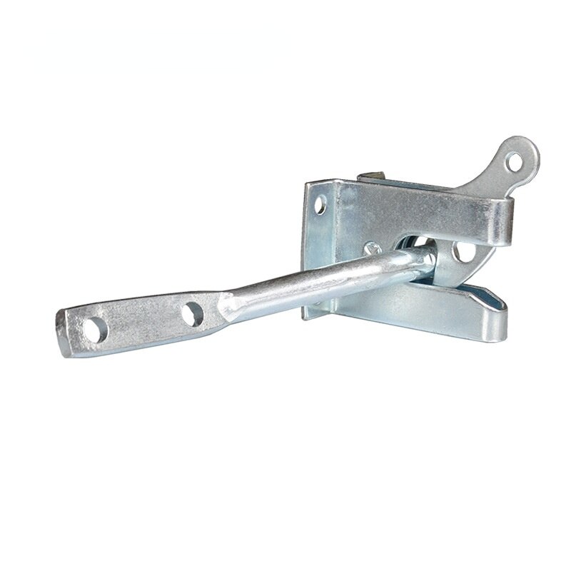 Electroplated Steel Auto Door Bolt Lock Hasp Latch for Garden Fence Pasture Farm Self-locking gate latch automatic gravity lever